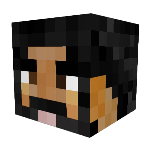 17_Skllv Minecraft avatar head, 3D render