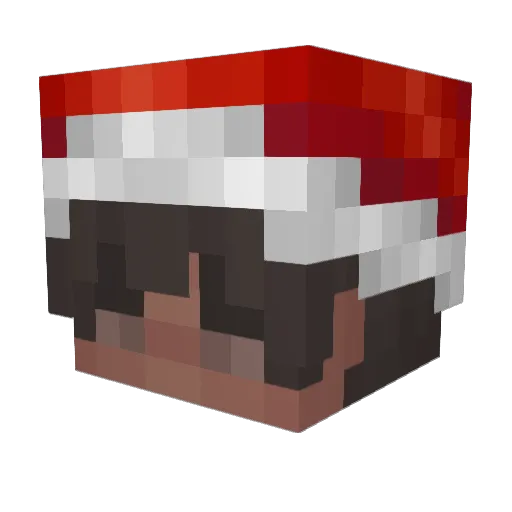 17aliza Minecraft avatar head, 3D render