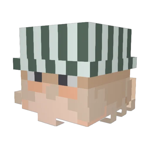 17bilal Minecraft avatar head, 3D render