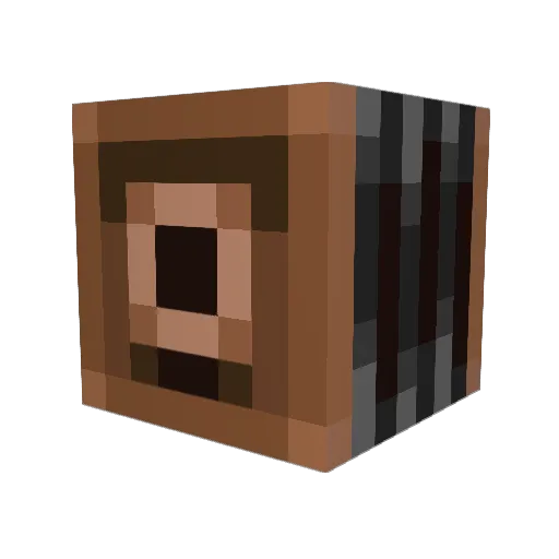 17bithero Minecraft avatar head, 3D render