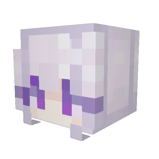17kj Minecraft avatar head, 3D render
