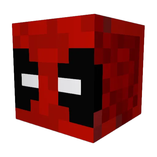 1800Maury Minecraft avatar head, 3D render
