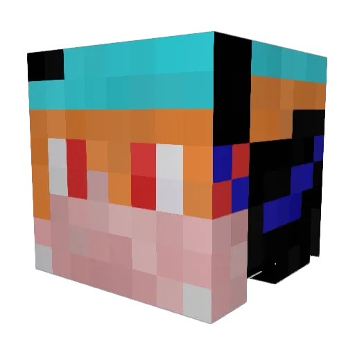180105 Minecraft avatar head, 3D render