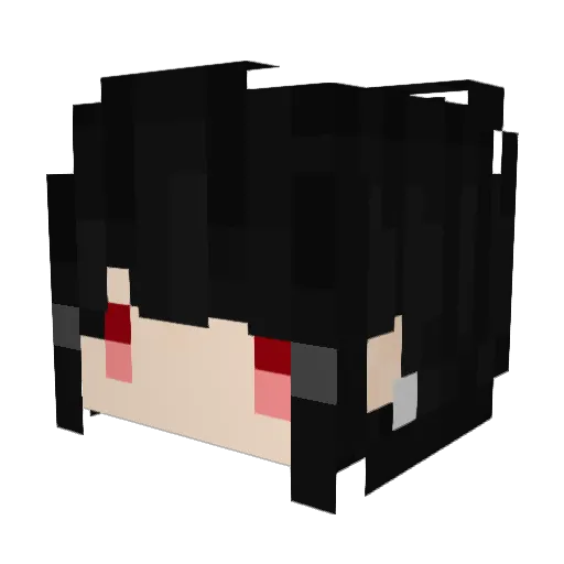 180db_ Minecraft avatar head, 3D render