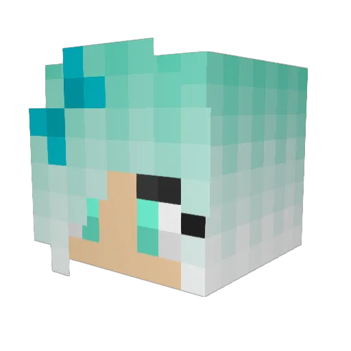 180treehouse Minecraft avatar head, 3D render