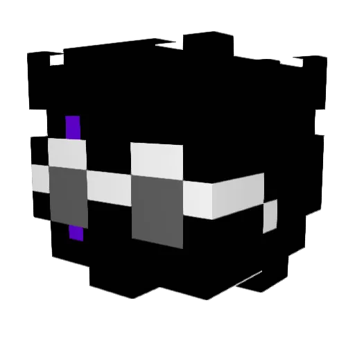 181h Minecraft avatar head, 3D render