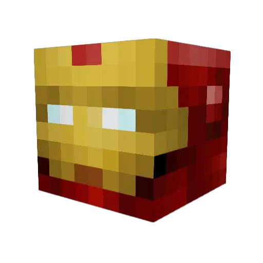 18785 Minecraft avatar head, 3D render