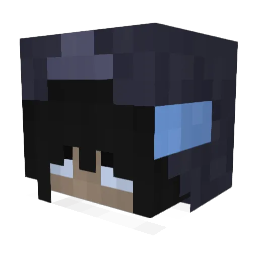 187Mutterknaller Minecraft avatar head, 3D render