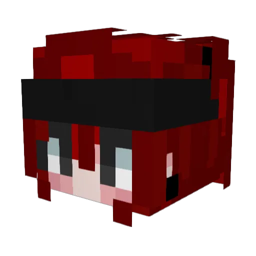 187turbogamer Minecraft avatar head, 3D render