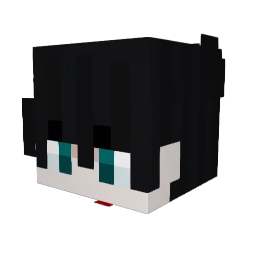 1888_Craft Minecraft avatar head, 3D render