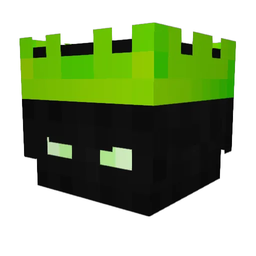 189E Minecraft avatar head, 3D render