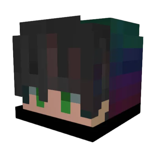 18DraGon81pl Minecraft avatar head, 3D render