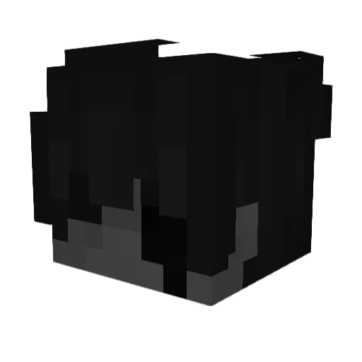 18LQS Minecraft avatar head, 3D render