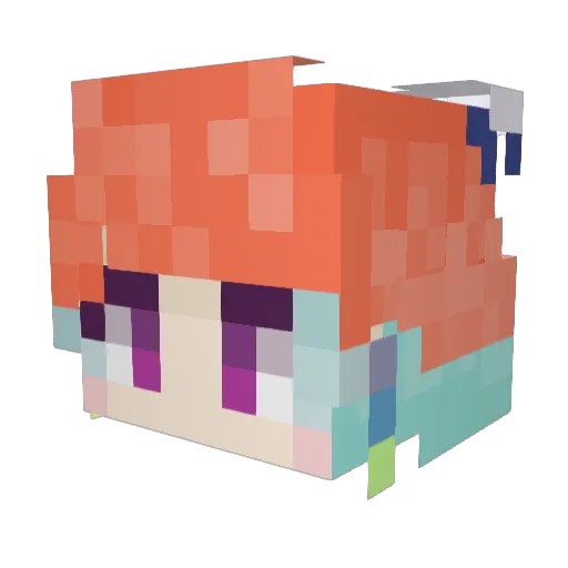 18Mate Minecraft avatar head, 3D render