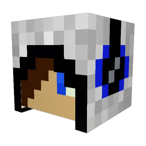 18SeLa92 Minecraft avatar head, 3D render