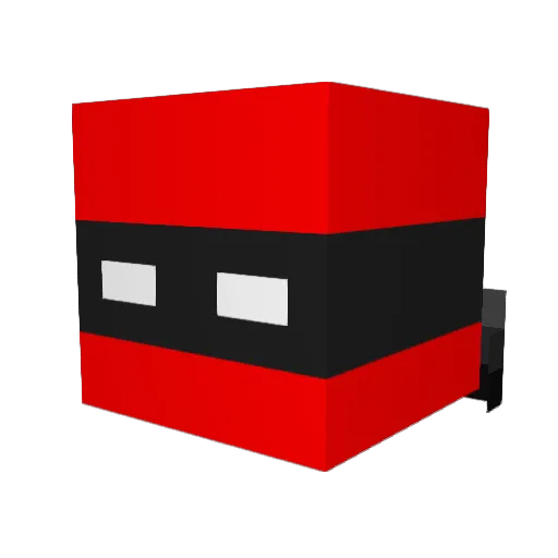 18potted Minecraft avatar head, 3D render