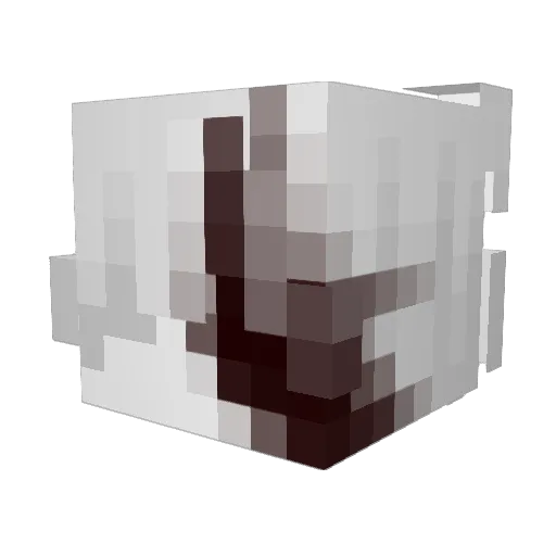 1919ms Minecraft avatar head, 3D render