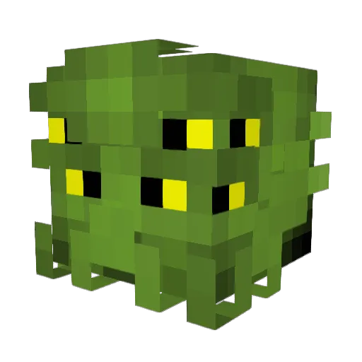 191Trout Minecraft avatar head, 3D render