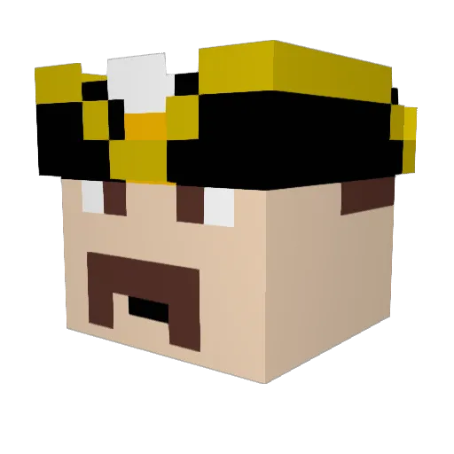 19212 Minecraft avatar head, 3D render