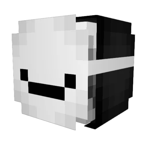 1933 Minecraft avatar head, 3D render