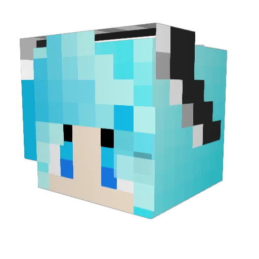 193Bro Minecraft avatar head, 3D render