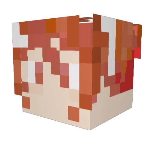 194042 Minecraft avatar head, 3D render
