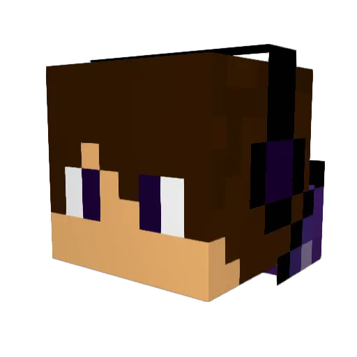 194 Minecraft avatar head, 3D render