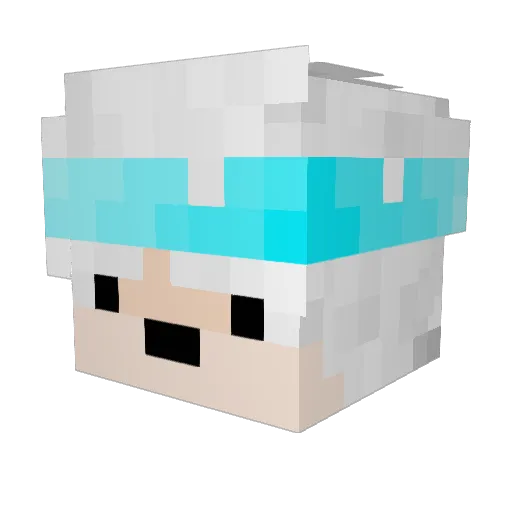 1994FerrariF40 Minecraft avatar head, 3D render