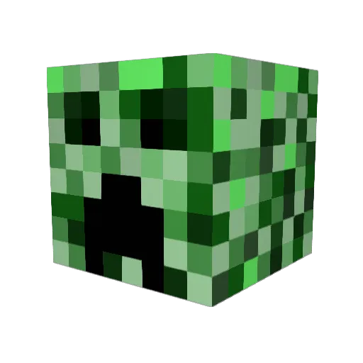 199618 Minecraft avatar head, 3D render