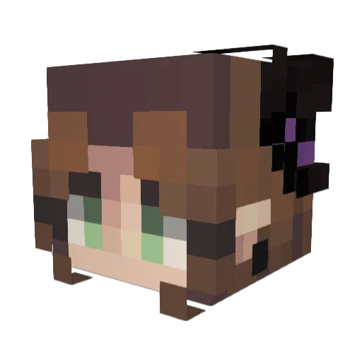 1997incident Minecraft avatar head, 3D render