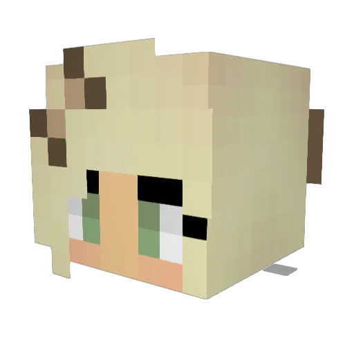 1999unicorns Minecraft avatar head, 3D render