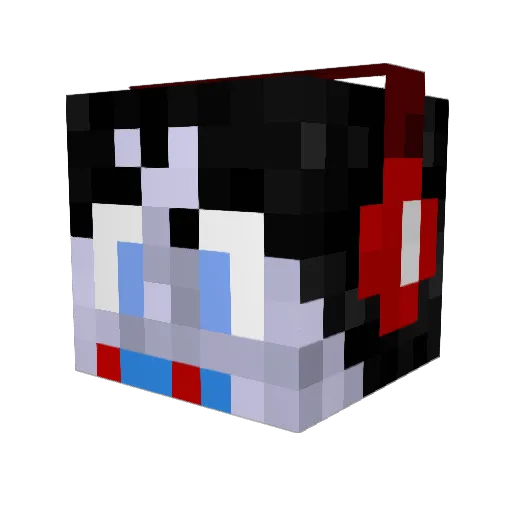 19HaNzi98 Minecraft avatar head, 3D render