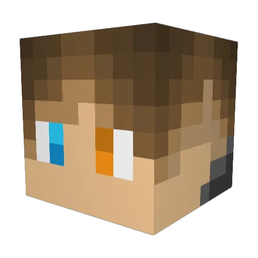 19Henrik04 Minecraft avatar head, 3D render