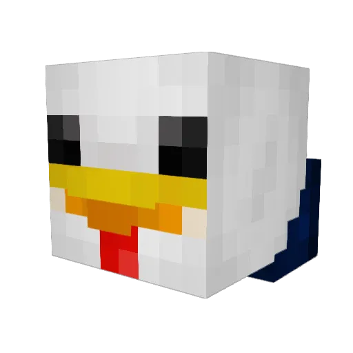 19Leon65 Minecraft avatar head, 3D render