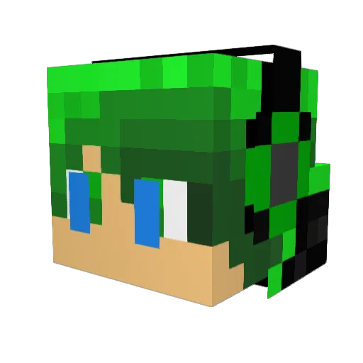19Pick90 Minecraft avatar head, 3D render