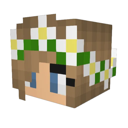 19aleigh Minecraft avatar head, 3D render
