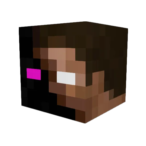19benfellt Minecraft avatar head, 3D render