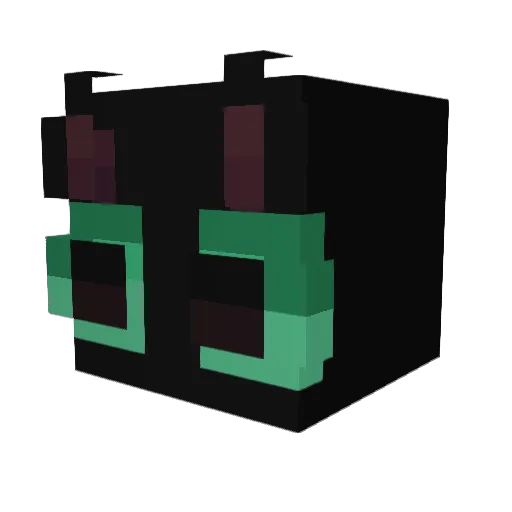19cloudy Minecraft avatar head, 3D render