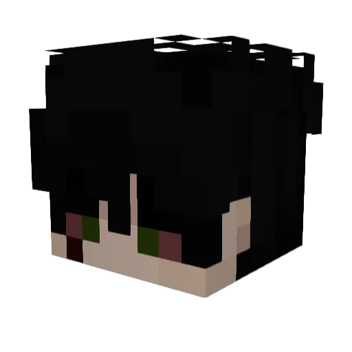 19crisz Minecraft avatar head, 3D render