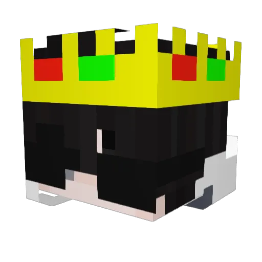 19d_msmc_49q Minecraft avatar head, 3D render