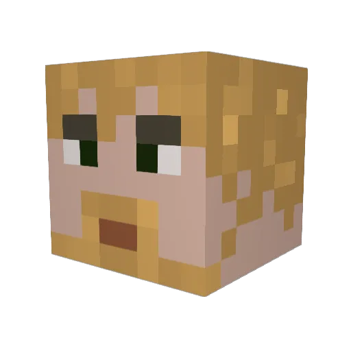 19daniel98 Minecraft avatar head, 3D render