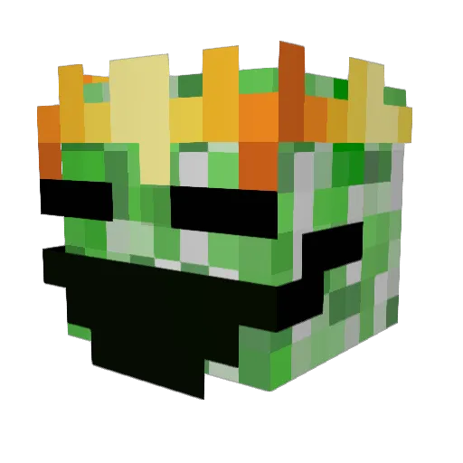 19kralev14 Minecraft avatar head, 3D render
