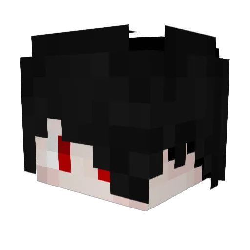 19miccc Minecraft avatar head, 3D render