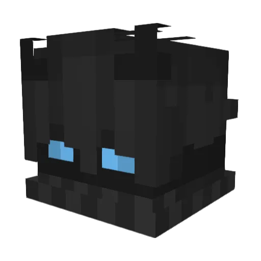 19mpl Minecraft avatar head, 3D render