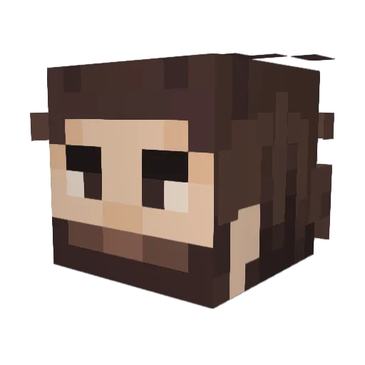 19sadler2000 Minecraft avatar head, 3D render