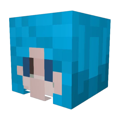 19saghun Minecraft avatar head, 3D render