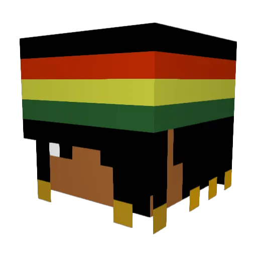 19savage Minecraft avatar head, 3D render