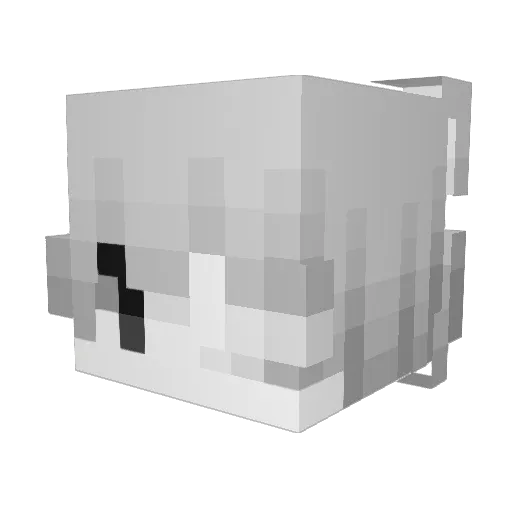 19xz Minecraft avatar head, 3D render