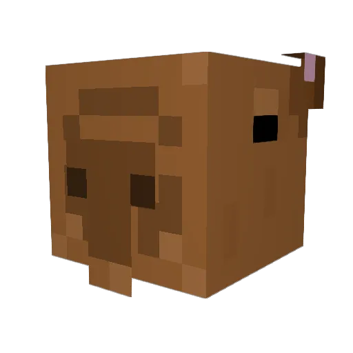 1AMMUSIC Minecraft avatar head, 3D render