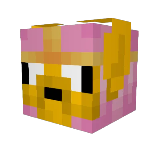 1AMMonke Minecraft avatar head, 3D render